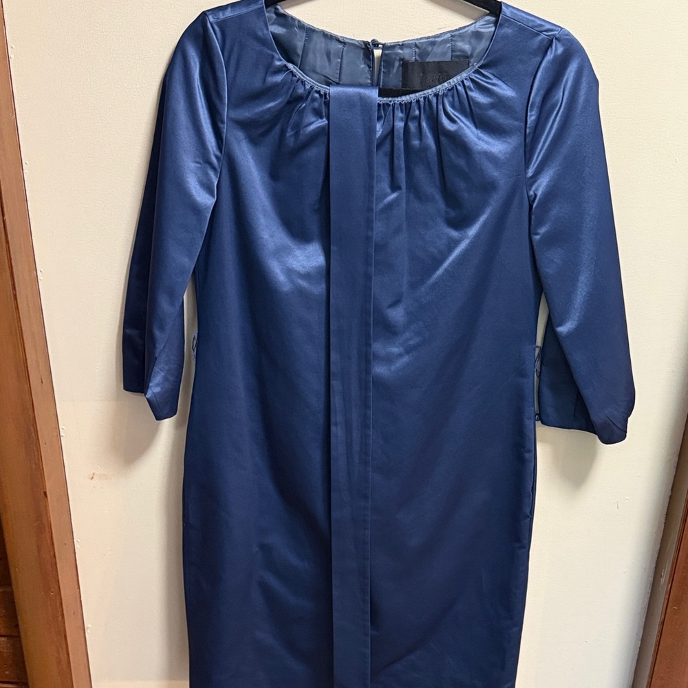 J. Crew Navy Long Sleeve Dress